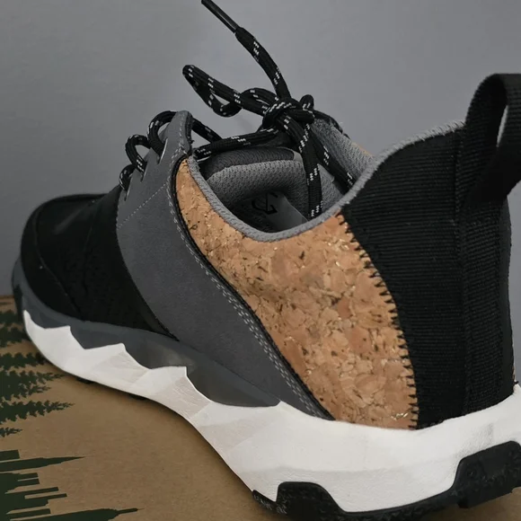 Trillium Black and Gray Sneakers with Tan Accents - Picture 2 of 8